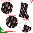 thumbnail image 5 of Christmas Stockings,Black and Pink Christmas Tree Pattern Stockings Christmas,14.8'' Xmas Stockings,Christmas Party Favors,Christmas Party Decorations,Christmas Stockings Personalized, 5 of 5
