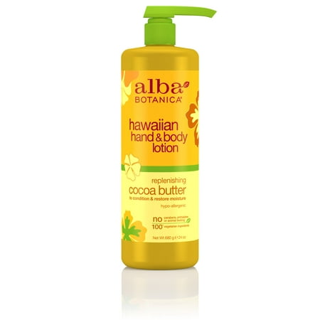 Alba Botanica Hawaiian Hand and Body Lotion, Cocoa Butter, 24 Oz