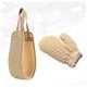 thumbnail image 5 of Zhuge 2 piezas de esponja de baño, guante exfoliante corporal, toalla de ducha exfoliante para la espalda, guantes de ducha, toalla para frotar, 5 of 5