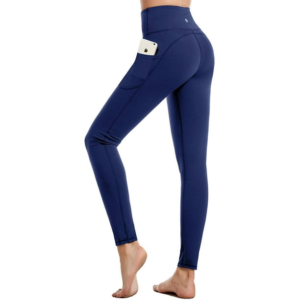 CAMBIVO Yoga Pants for Women, High Waisted Workout Leggings with ...