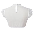 thumbnail image 5 of Byoo Little Girl Mesh Ruffle Sleeve Crop Top Short Sleeve Casual Kids T Shirt, 5 of 6