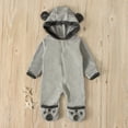 thumbnail image 3 of breaise Fleece Baby Bodysuit – Infant One Piece Kids Hooded Romper Outerwear Toddler Jacket Cute Jumpsuit Winter Warm Clothes 2PC, 3 of 9