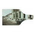 thumbnail image 1 of Vintage Car Cutting Board, Old AmericCar in the Colonial Streets of Trinidad in Cuba Historical Picture, Decorative Tempered Glass Cutting and Serving Board, Wine Bottle Shape, Beige, by Ambesonne, 1 of 1