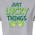 thumbnail image 3 of The Cat in the Hat - Just Lucky Things - Juniors Cropped Cotton Blend T-Shirt, 3 of 5