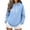 Sky Blue_#02, variant on Hoodies for Women Baggy Quarter Zip Pullover Sweatshirt Long Sleeve V Neck Jackets Fall Winter Comfy Track Clothes,Black S