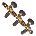 thumbnail image 4 of 2X Guitar Machine Heads Classic Guitar String Tuning Pegs Key Gold 3L Tuners Keys Part Parts Accessories, 4 of 6