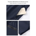thumbnail image 6 of Ceisia Men's Summer Ice Cooling Quick-Dry Sports Shorts with Elastic Waist Drawstring Zippered Pockets Loose Fit Casual Beach Bottoms Dark Blue Gifts for Father 4X, 6 of 8