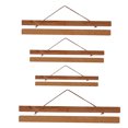 thumbnail image 2 of GUOOL 2Pcs Wooden Picture Frame DIY Photo Poster Painting Hanger Teak Wood, 2 of 9