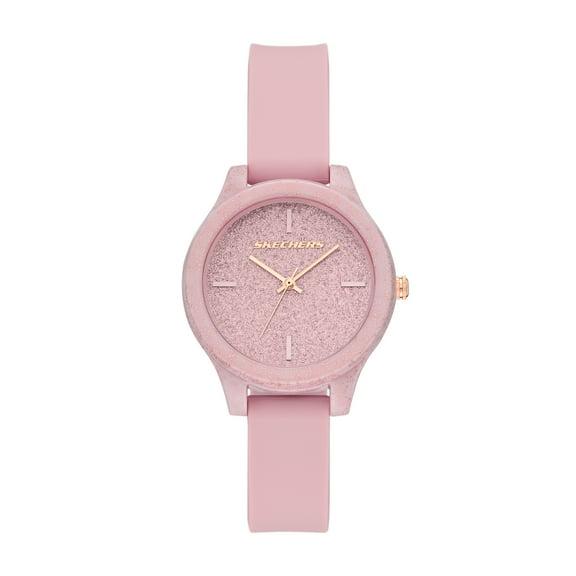 Skechers Women's Carmelina Analog Blush Silicone Watch