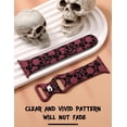 thumbnail image 5 of Wearlizer Halloween Skull Engraved Band Compatible with Apple Watch Band 40mm 38mm 41mm 49mm 45mm 44mm 42mm Women, Two-Tone Skull Cute Soft Silicone Sport Strap for iWatch Series 9 8/7/6/5/4/3/2/1/SE, 5 of 6