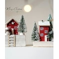 thumbnail image 1 of Decoración Navideña: Casita de Madera Roja con Nieve, Ideal para Decorar Mesas | Acabado En Madera Natural | Escena Festiva de Pueblo Invernal | Ambiente Invernal Nostálgico y Tranquilo | Regalo Navi, 1 of 5