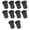 Black, variant on Cable Routing Kit, Silicone Cable Feed Through Bushings, Wall Grommets for Cable, Suitable for Various Environments, Neatly Arrange Cables and Wires
