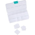 thumbnail image 3 of Compartments Plastic Clear Round Craft Gem Beads Display Storage Case Box Organizer Container Divider Jewelry Box Sewing Box, 3 of 7