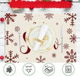 thumbnail image 5 of chaungfeng Christmas-themed Snowflake Placemats, 12x18 Inch Seasonal Table Mats for Party Kitchen Dining Decoration, Christmas Themed Party Supply, 5 of 6