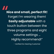 Go Prime In-Ear OTC Hearing Aid | Rechargeable, Noise & Feedback Control