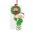 thumbnail image 5 of Ornaments by Elves Personalized Christmas Ornament 2024 Elf Ornament in Wreath Decoration .25lbs, 5 of 9