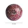 thumbnail image 5 of WHOLE HOUSEWARES | Decorative Balls | Set of 3 Glass Mosaic Orbs for Bowls | 4" Diameter, 5 of 8