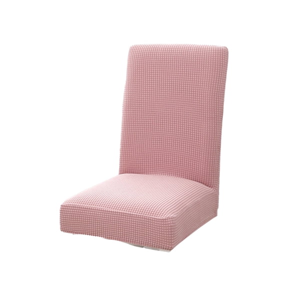 AUQ 2026 New Chair Covers Plush Fabric Furniture Covers Wrinkle Resistant Chair Covers for Living Room Skin Friendly Office Chair Covers for Work for Dining Room Bedroom Pink