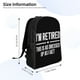 thumbnail image 3 of Estoy jubilado, así de elegante me pongo, mochila negra para mujer, hombre, mochila para portátil, para trabajo, negocios, viajes, bolsos para computadora, mochila escolar informal, mochila para, 3 of 5