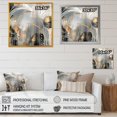 thumbnail image 4 of DESIGN ART Designart "Shapes And Lines Abstract Marble I" Abstract Marble Wall Art For Living Room 30 in. wide x 30 in. high, 4 of 5