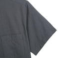 thumbnail image 5 of COEVALS CLUB Men’s Linen Beach Summer Casual Button Down Shirt Solid Short Sleeve Cotton Shirts (Dark Gray/L 1#), 5 of 6