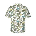 thumbnail image 3 of Picia Funny Chicken Gentle Cotton Regular Fit Short Sleeve Casual Hawaiian Shirt for Men-Medium, 3 of 9