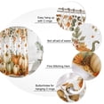 thumbnail image 3 of Fall Pumpkins Bathroom Shower Curtains with 12 Hooks Polyester Waterproof Shower Curtain for Stalls and Bathtubs Thanksgiving Harvest Eucalyptus Maple Leaf Decorative Bathroom Curtain 36x78 Inches, 3 of 9