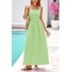 thumbnail image 3 of Vestido PRETTYGARDEN 2025 Verano Maxi Cuadros Verde XXL, 3 of 8