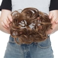 thumbnail image 3 of Chignon Désordonné Extensions Chouchous Morceaux de Cheveux Beignet Queue de Cheval pour Femmes, 3 of 6