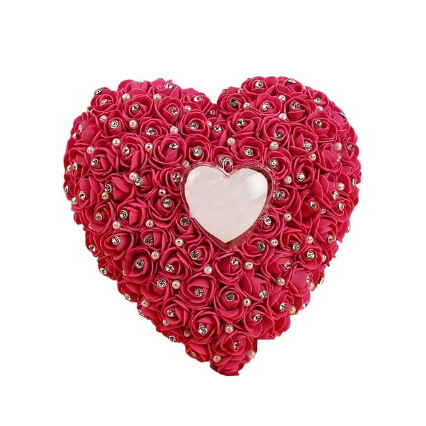 Minnieouse Colgador de puerta colgante de pared, mano de obra fina multiusos, adorno de boda, decoraciones para el hogar, accesorios para Ropa, zapatos y accesorios Miscelánea Rosa roja