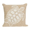 thumbnail image 1 of Liora Manne Frontporch Turtle Indoor Outdoor Decorative Pillow Neutral, 1 of 2