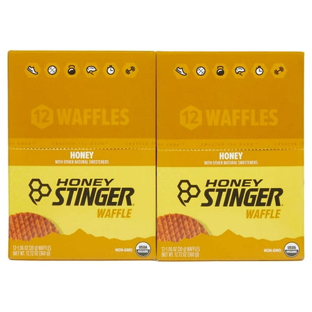 Honey Stinger Waffles, 1.06 oz, 24 Count