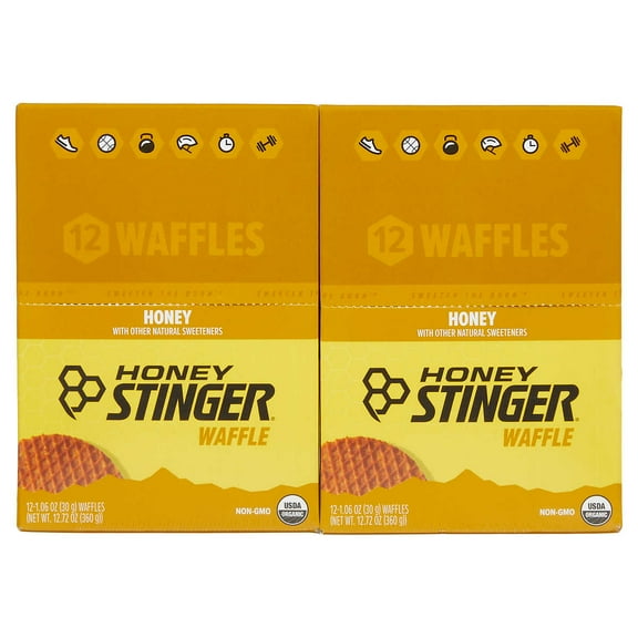 Honey Stinger Waffles, 1.06 oz, 24 Count