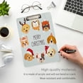 thumbnail image 4 of FMSHPON Cute DogChritsmas Clipboard Hardboard Wood Nursing Clip Board and Pull for Standard A4 Letter 13x9 inches, 4 of 7