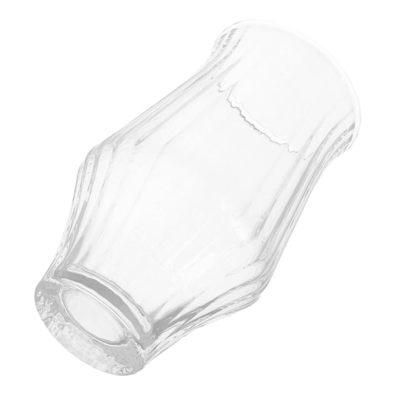 HONITANO Versatile Transparent Ribbed Glass Cup for Coffee Tea and Soda