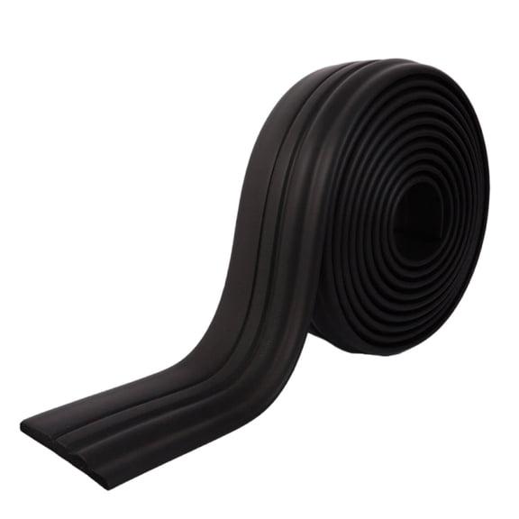 ICERUN Peel & Stick Molding,Self-Adhesive Trim,Flexible Break Resistant,Black,3.85x196.8x0.4in