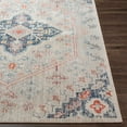 thumbnail image 2 of Hauteloom Papineauville Living Room, Bedroom Patio Outdoor Area Rug - Bohemian, Transitional - Light Gray, Navy, Red - 5'3" x 7', 2 of 6