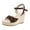 Coffee, variant on Women's Peep Toe Wedge Sandals Buckle Ankle Strap Platform Dressy Shoes Lightweight Suede Beach Slides Black Size 6.5