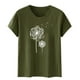 thumbnail image 5 of Blusas de Manga Corta para las Mujeres Divertida Impresión Cuello Redondo Camiseta Vintage, Blusas de Primavera para las Mujeres, 5 of 5