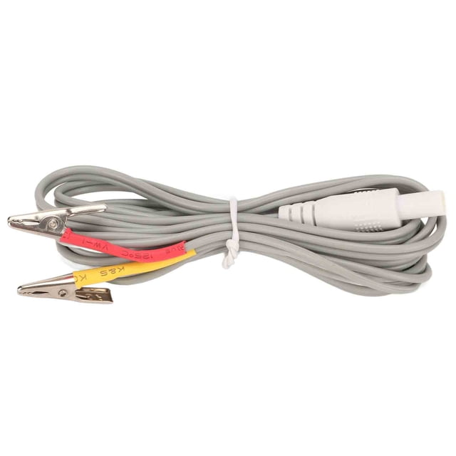 Clip De Cable De Cables De Electrodo, Alambre De Oropel Que Mejora La Salud Corporal Clip De Cables TENS Gris Para Máquina De Masaje