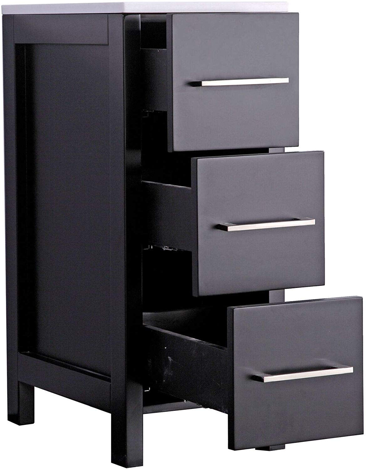 Vanity Art VA3130-96E 96 in. Double Sink Bathroom Vanity Set, Espresso