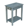 thumbnail image 3 of International Concepts Narrow Wood End Table in Heather Gray, 3 of 11