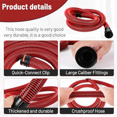 thumbnail image 3 of Dust Collection Hose Kit for Home and Shop Vacuums System with 6 Adapters of Woodworking Power Tool and Sander 500cm, 3 of 7