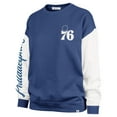 thumbnail image 2 of Women's '47 Royal Philadelphia 76ers Plus Size Oversized Rise Andie Pullover Sweatshirt, 2 of 3