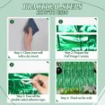 thumbnail image 2 of 3 Pack 3.3x9.9 Ft Green Foil Fringe Backdrop Curtains, Tinsel Streamers, Fringe Backdrop for New Years Eve, Graduation, Birthday, Baby Shower, Disco Party, 2 of 7