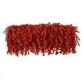 thumbnail image 3 of Mina Victory Shag Hand Knotted Fugga Modern Polyester Throw Pillow in Orange, 3 of 6