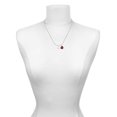 thumbnail image 3 of Delight Jewelry Silvertone 6mm Glass Imitation Pearl Bead Drop Red Lucky Ladybug Necklace and Dangle Earrings Set, 3 of 6