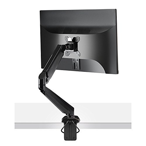 Fotolux Full Motion Ultra-flex Gas Spring Swivel LCD Desk Monitor Mount For 15"-27" With USB And Audio Ports - Easy Installation With Quick Release Fast Insert Function For Monitor