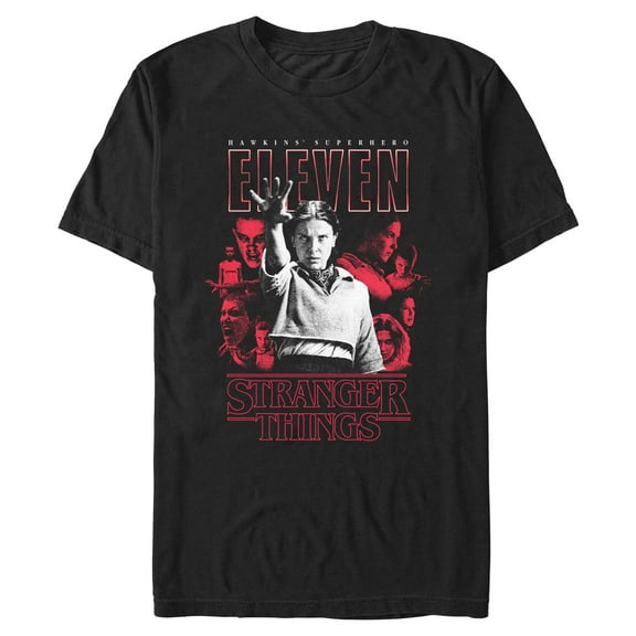 Netflix Men's Stranger Things Red Eleven Art Collage T Shirt