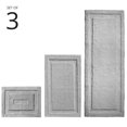 thumbnail image 2 of mDesign Microfiber Bath Mats - 3 Piece Bathroom Rugs - Set of 3 - Gray, 2 of 9